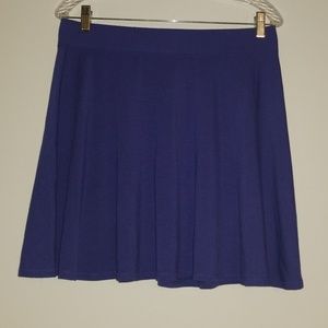 Purple pleaded skirt